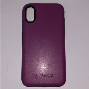 Purple Otter-box iPhone X case